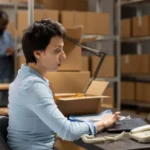Warehouse manager performing FSN Analysis to classify fast-moving, slow-moving, and non-moving inventory for better warehouse management.